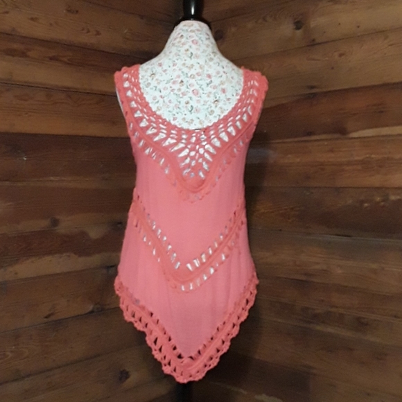 Vivid Importers of NY Boho Crocheted Tank - Picture 3 of 4